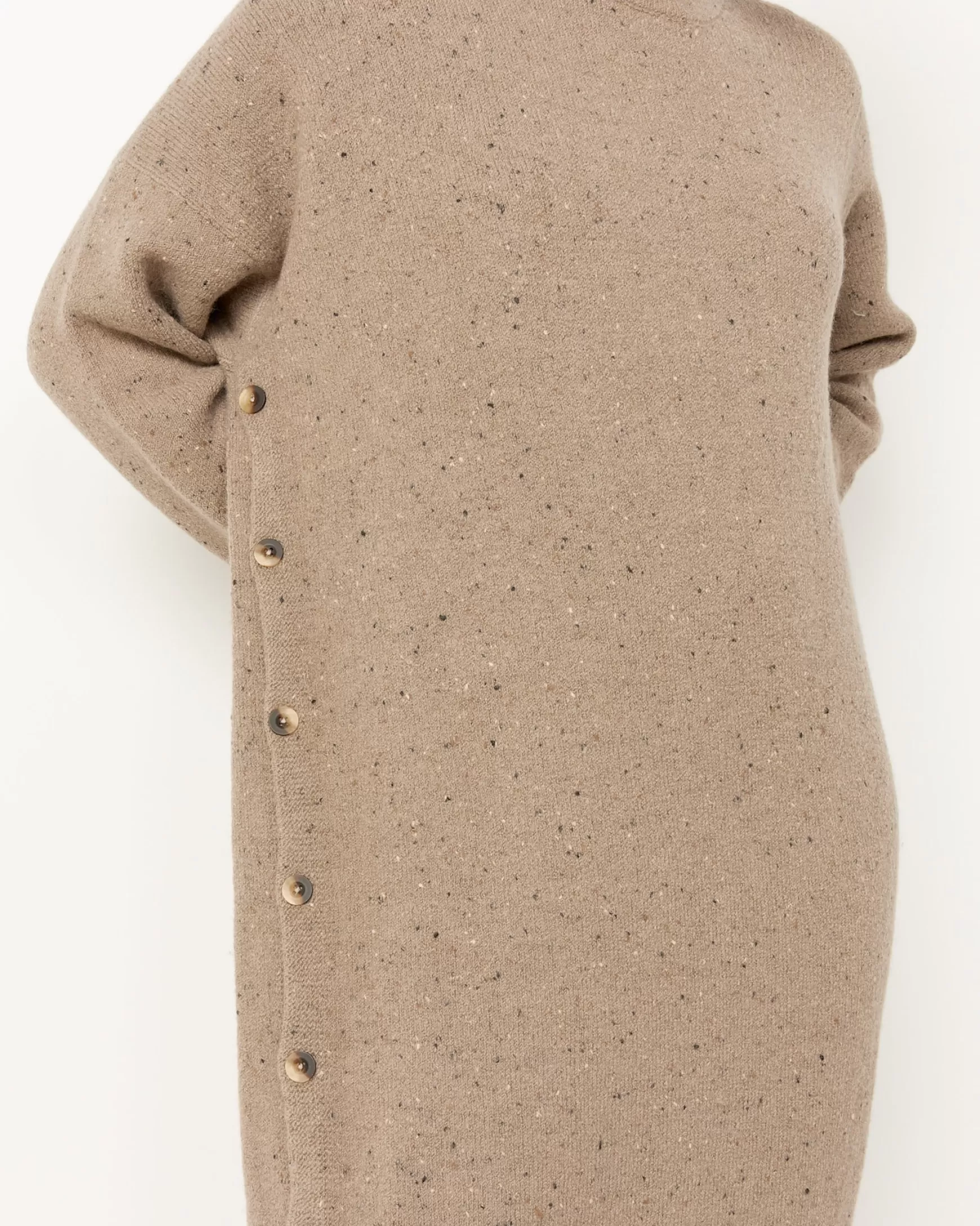 Store Button Dress Woman Knitwear