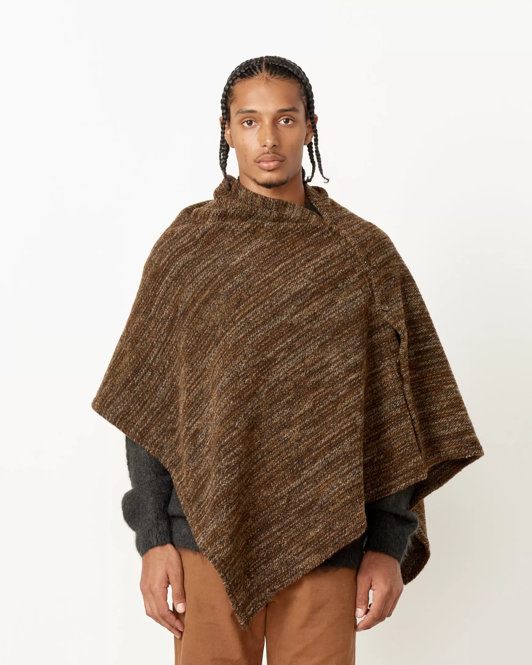 Online Button Shawl Man Knitwear