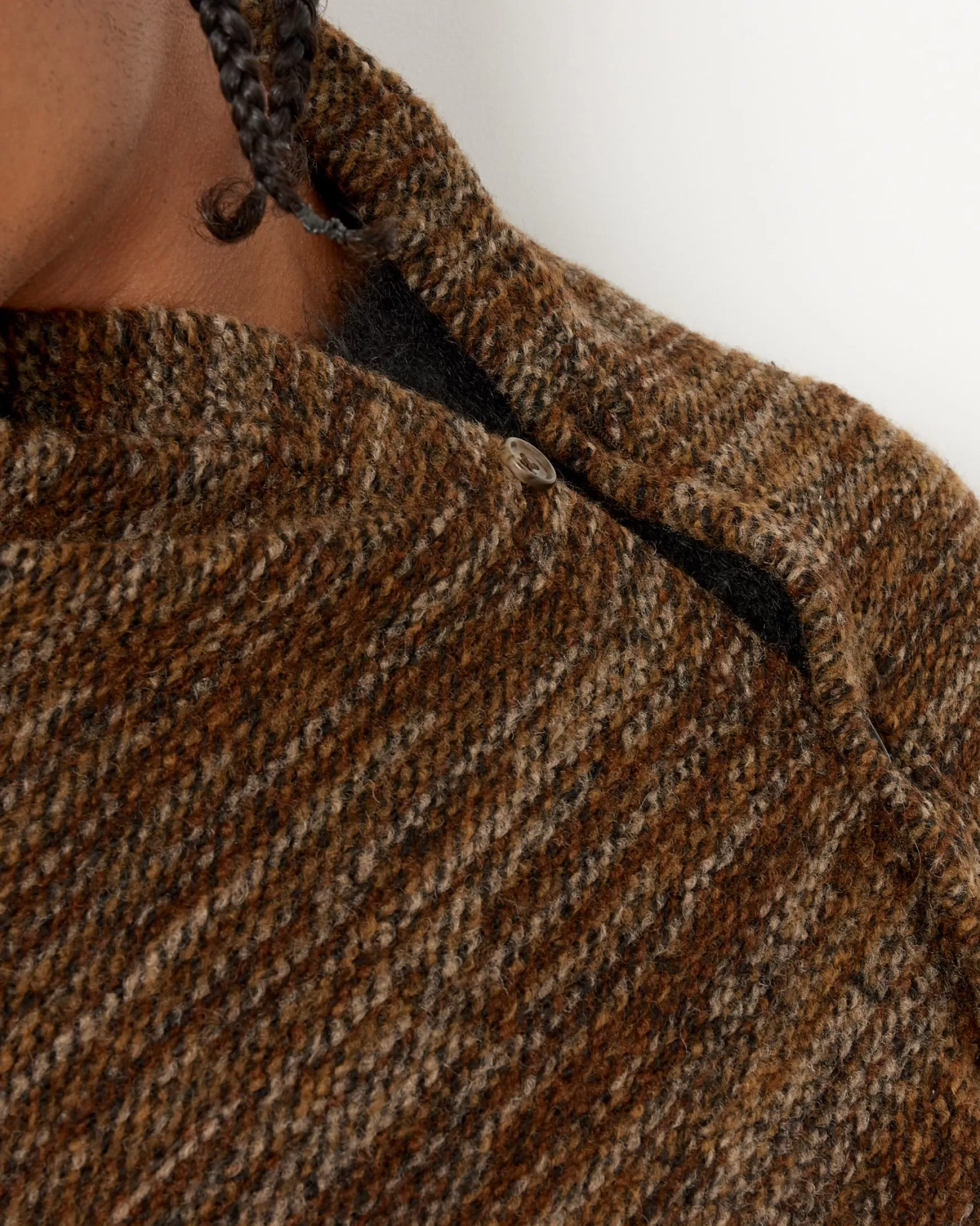 Online Button Shawl Man Knitwear