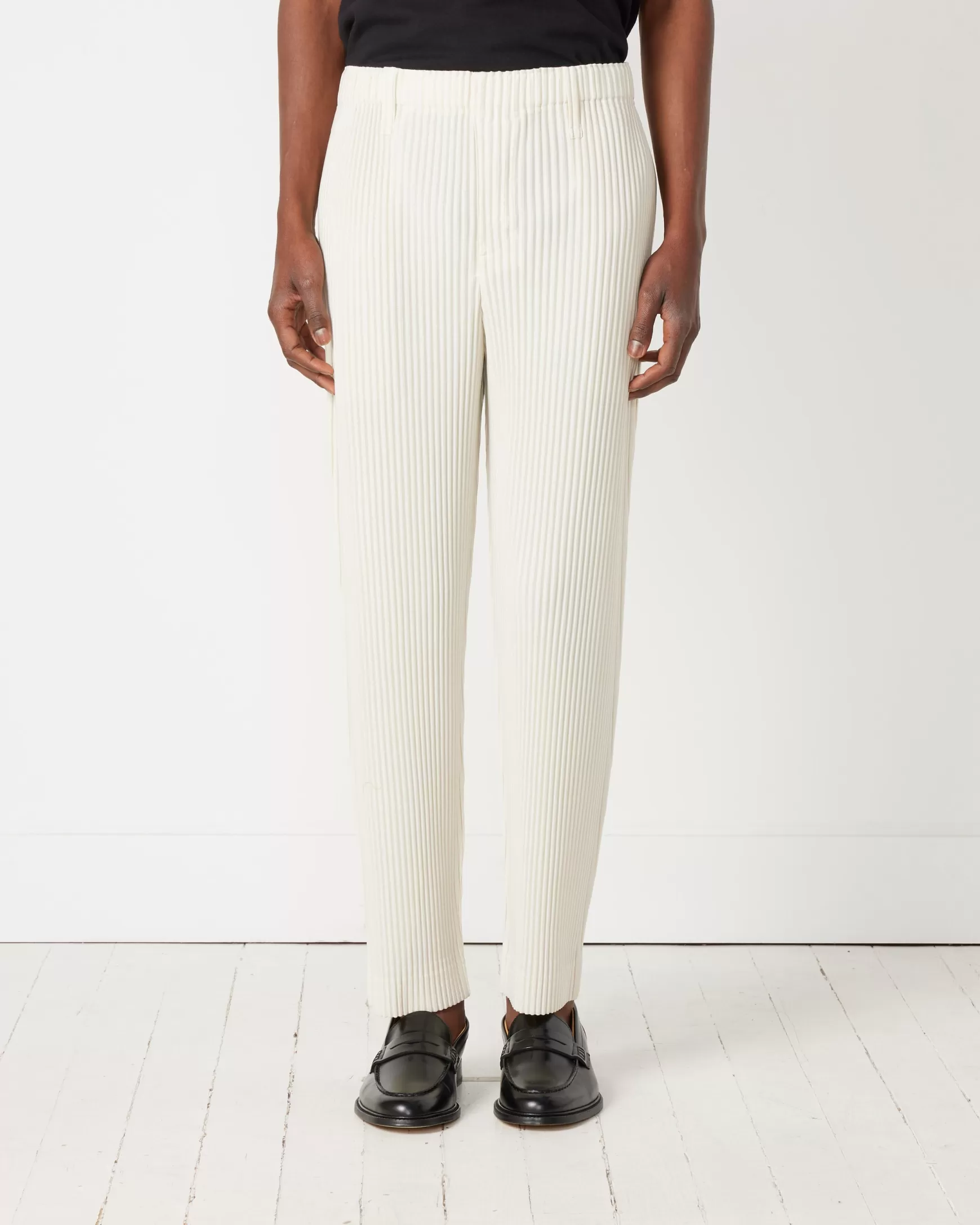 Cheap Color Pleats Pant Man Pants