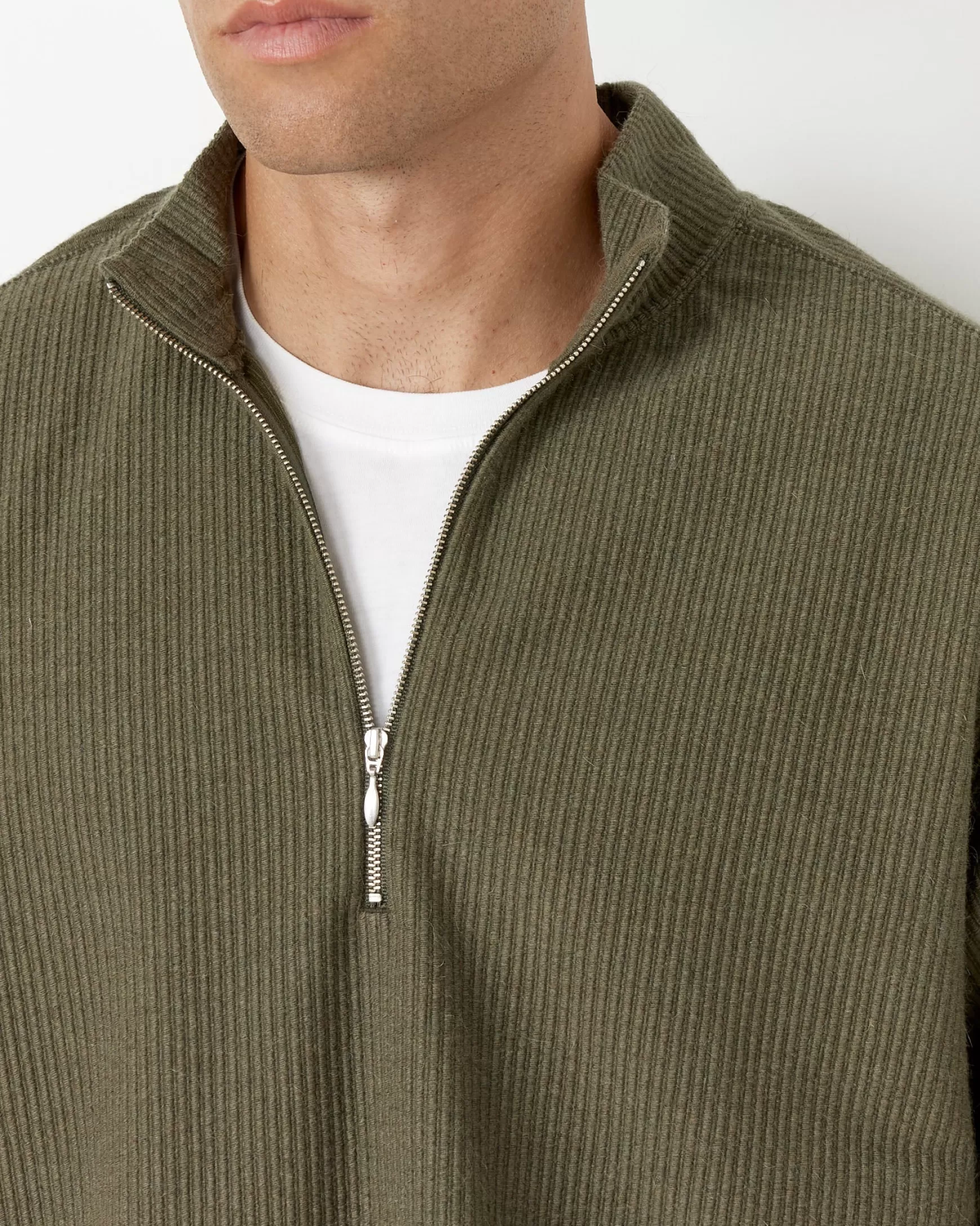 Clearance Half Zip Pullover Man Knitwear