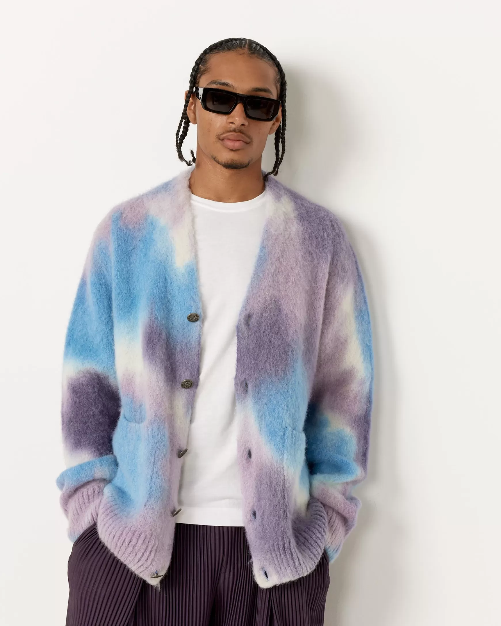 Outlet X Harvey's General Store Hand Spray Dyed Cardigan Man Knitwear