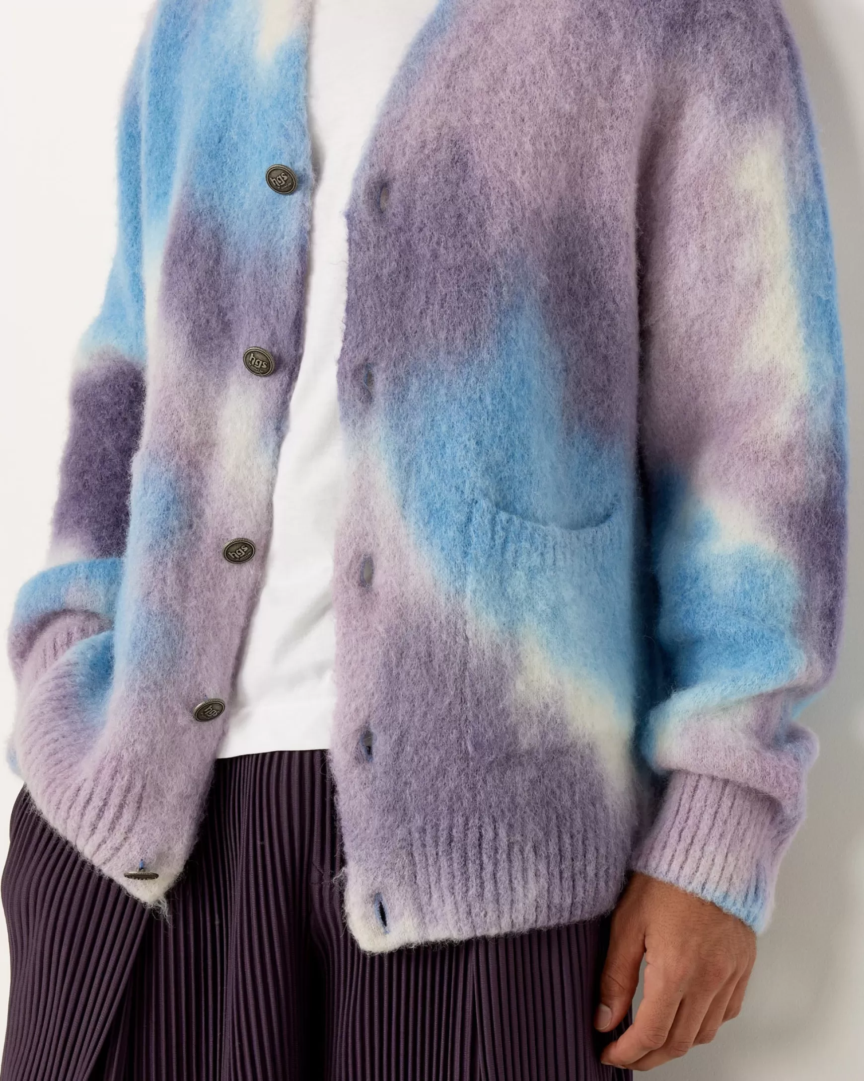 Outlet X Harvey's General Store Hand Spray Dyed Cardigan Man Knitwear