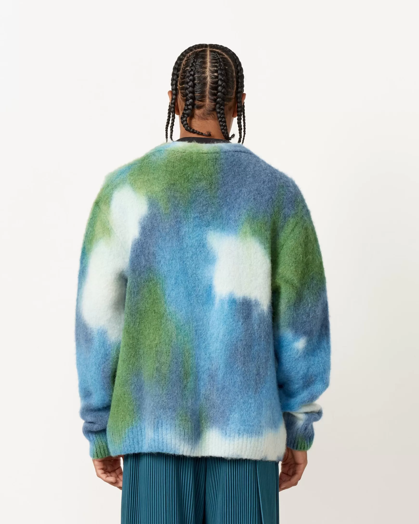 Fashion X Harvey's General Store Hand Spray Dyed Cardigan Man Knitwear