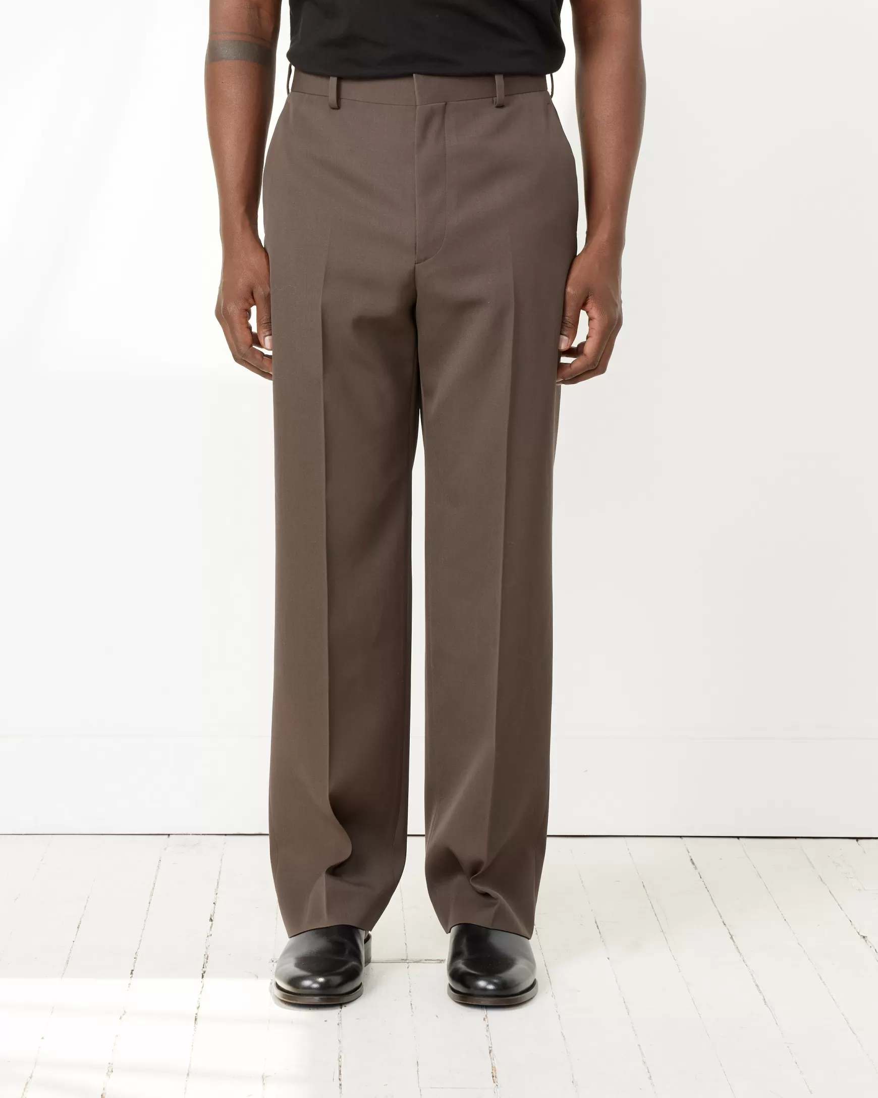 Online Light Wool Gabardine Slacks Man Pants