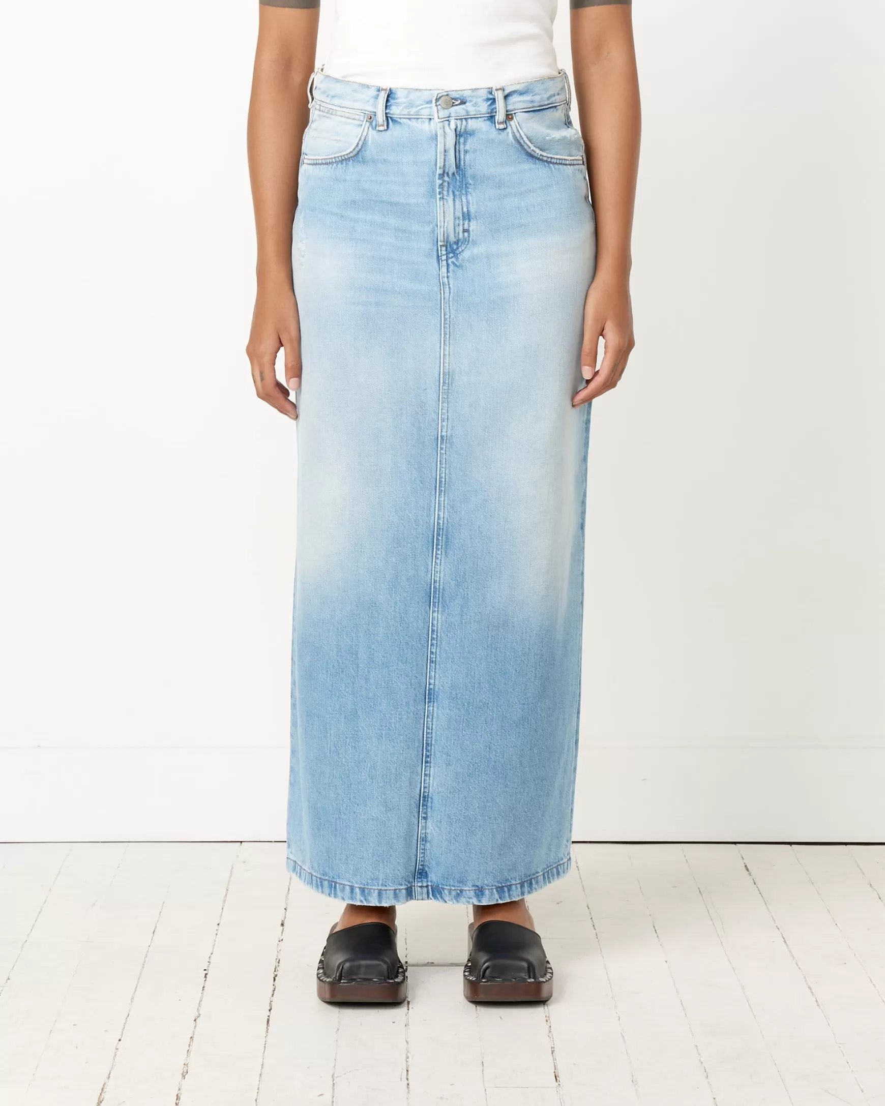 Discount Long Denim Skirt Woman Skirts