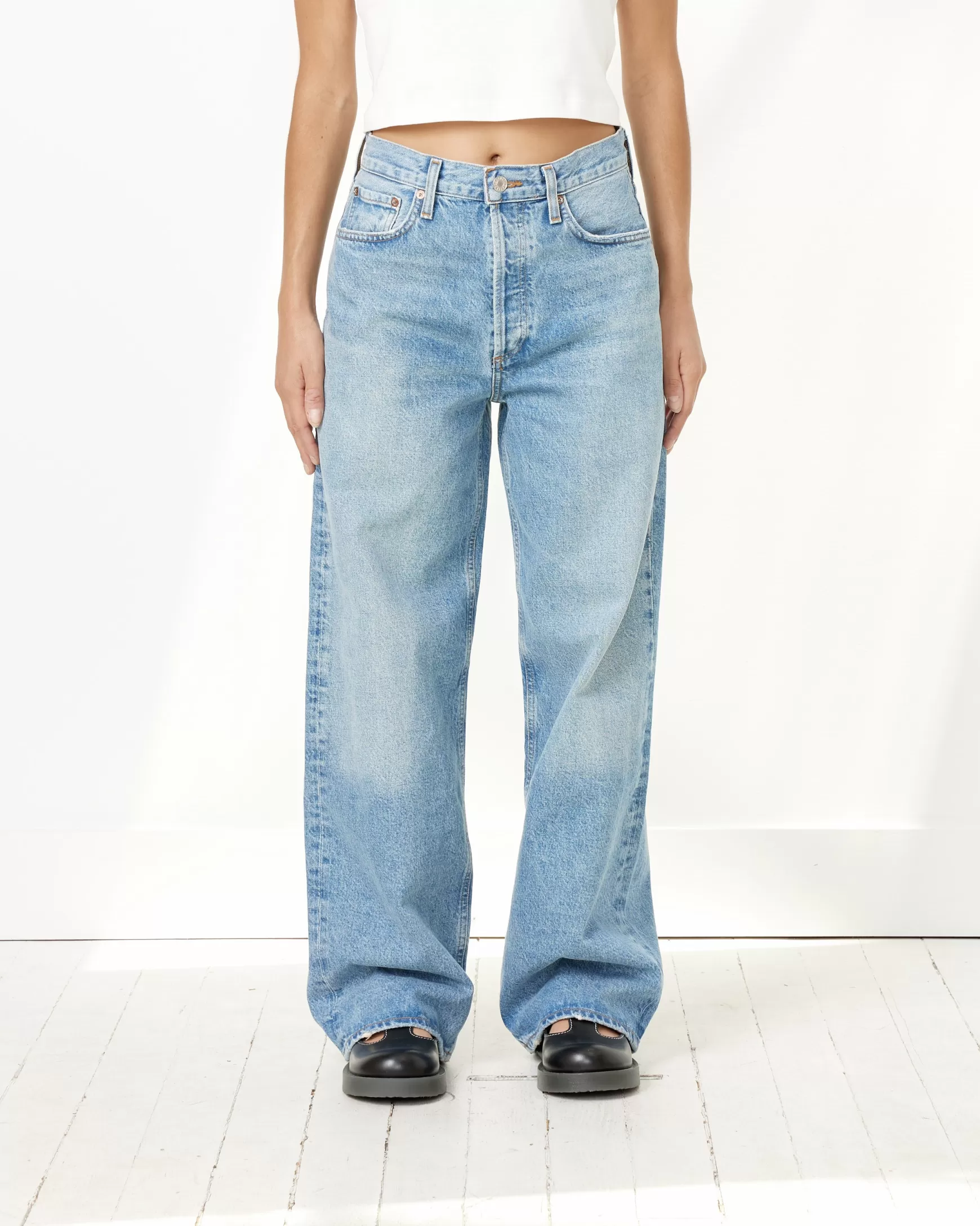 Outlet Low Slung Baggy Jeans Woman Jeans