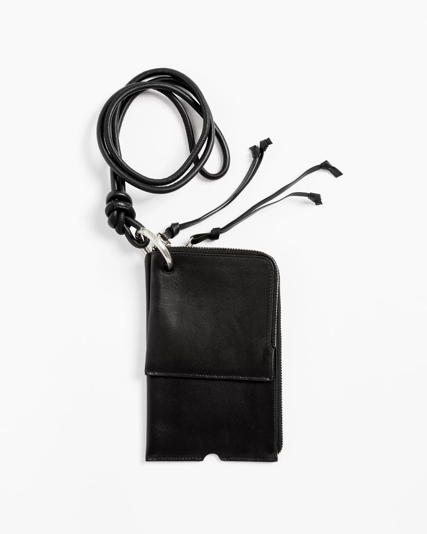 Hot Mohawk General Store | | Leather Cord Card Holder In Black Woman Wallets & Bags