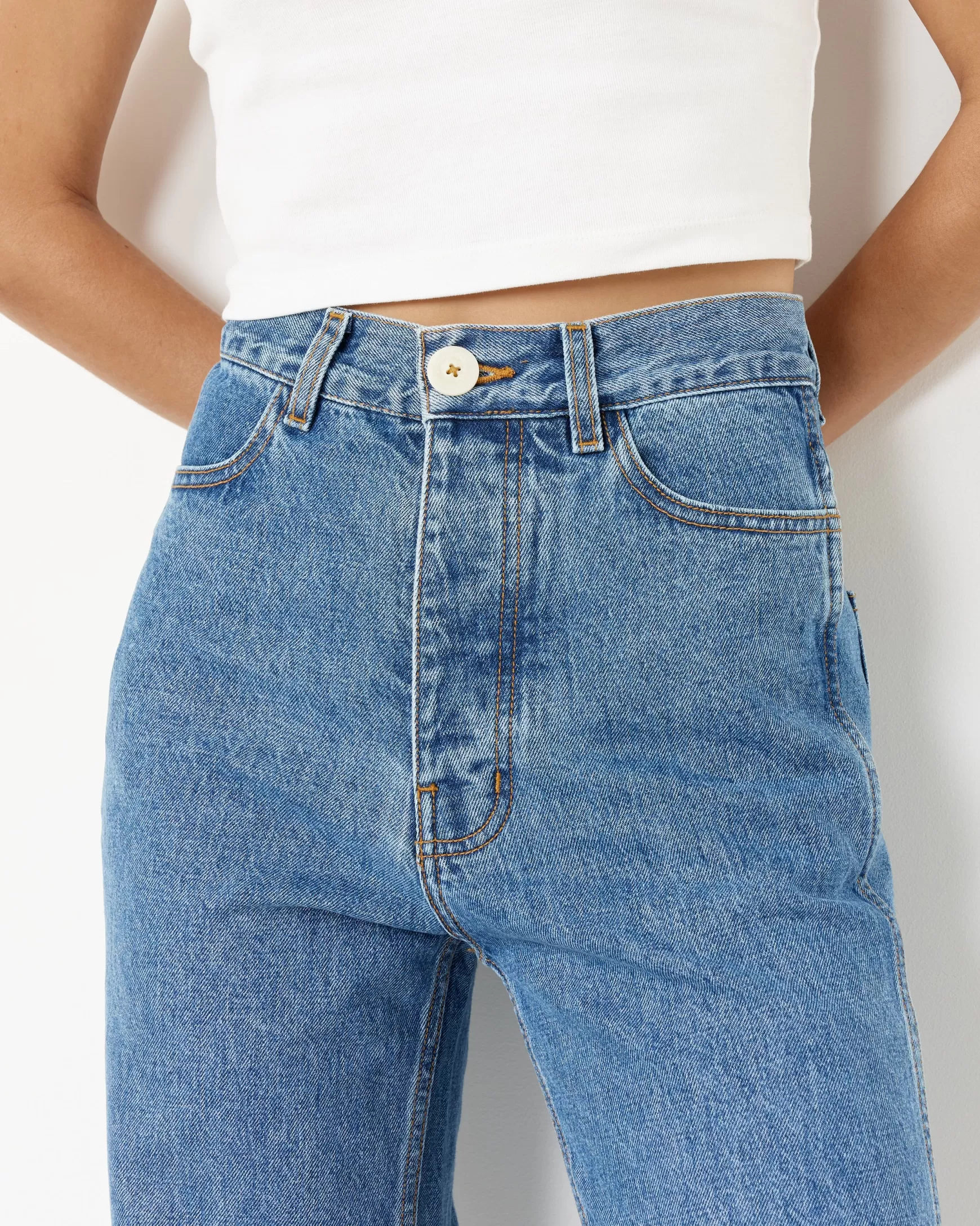Flash Sale Mohawk General Store | | The 225 Pant In Cowboy Blue Woman Jeans
