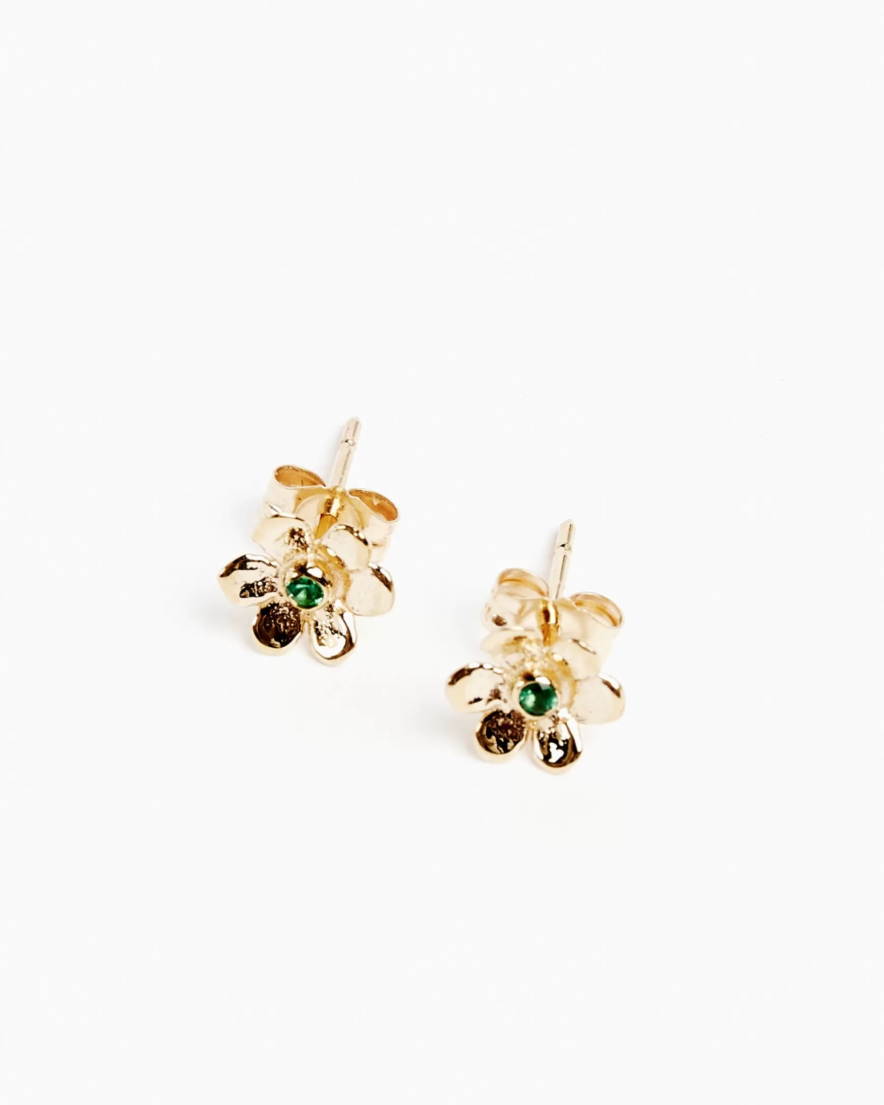 Sale Mohawk General Store | | 14K Mini Daisy Studs In Emerald Woman Jewelry