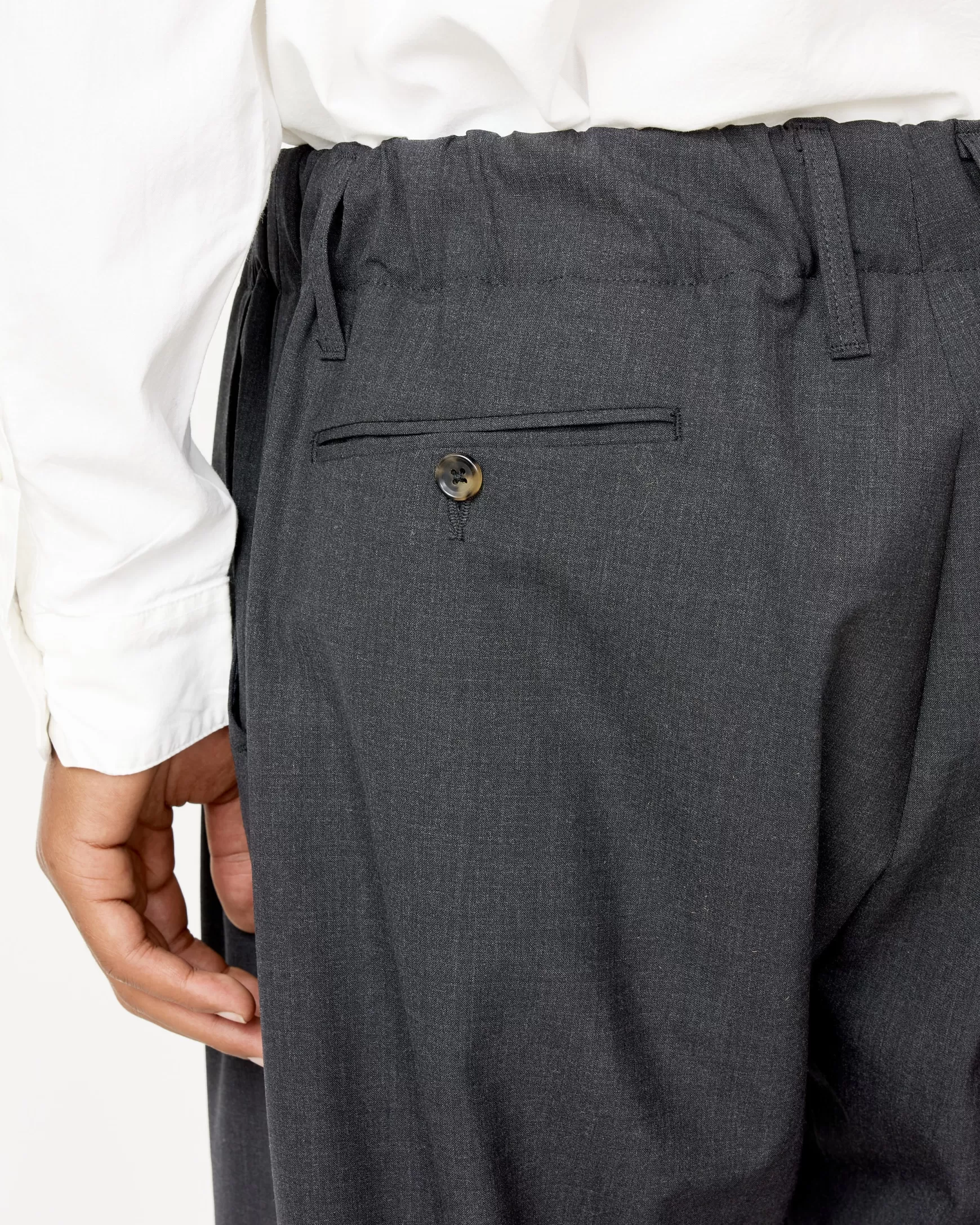 Online Mohawk General Store | | Essential Baggy Trousers In Anthracite Man Pants