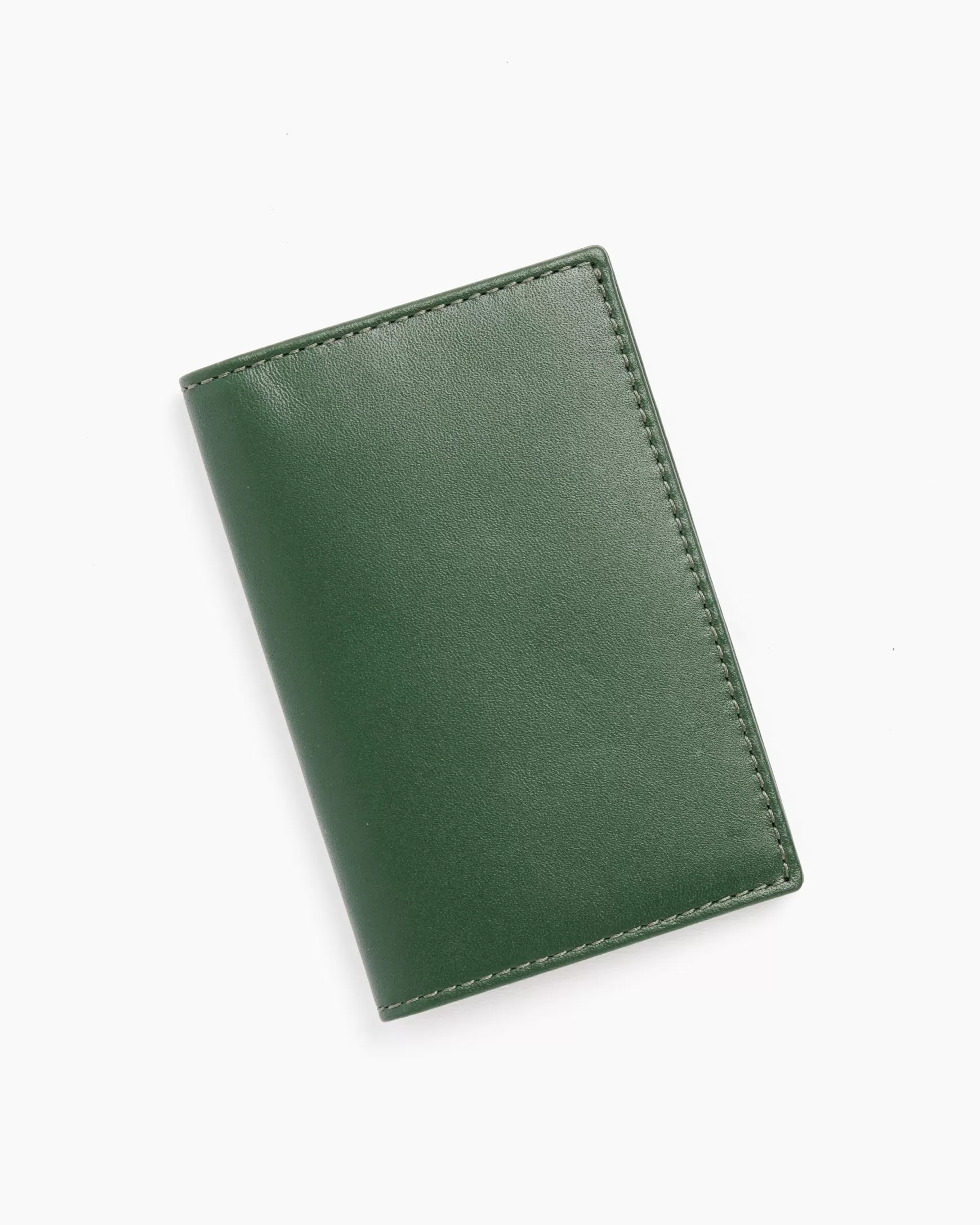 Store Mohawk General Store | Comme Des Garcons | 6400 Classic Leather Line Wallet In Bottle Green Woman Wallets & Bags