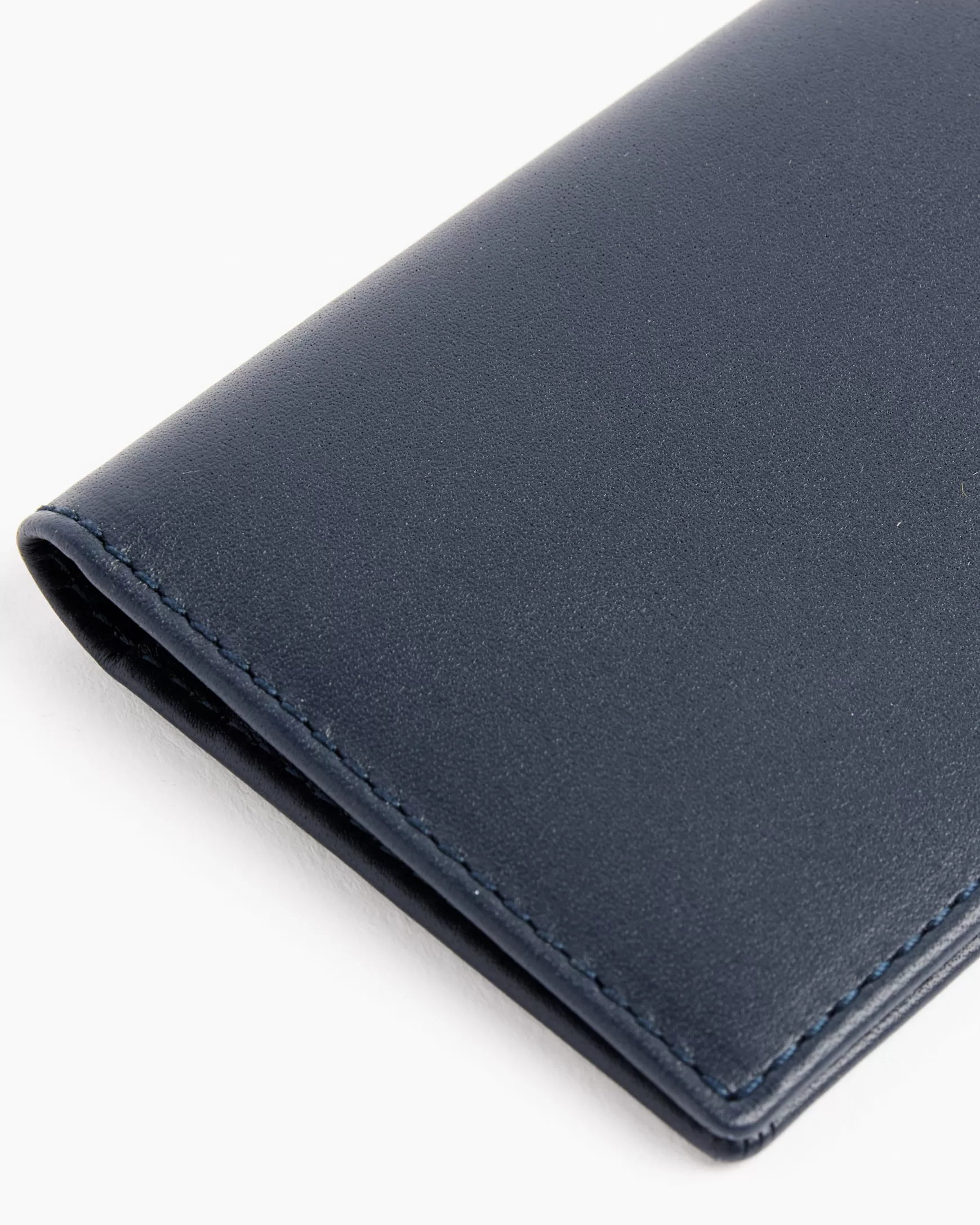 Hot Mohawk General Store | Comme Des Garcons | 6400 Classic Leather Line Wallet In Navy Woman Wallets & Bags