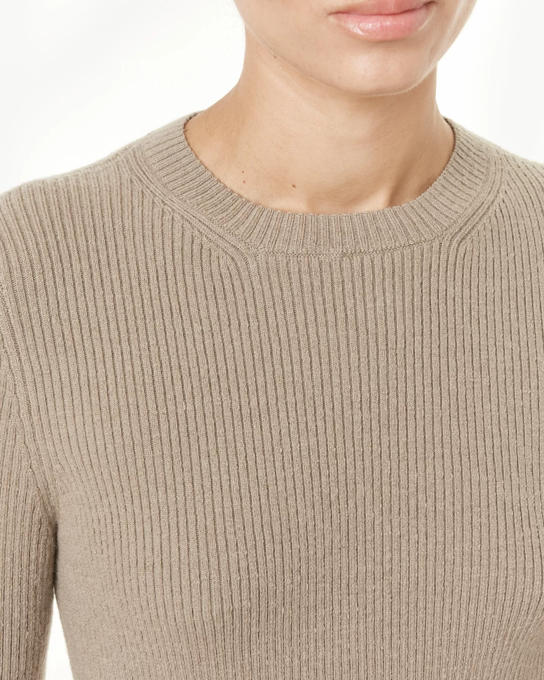 Sale Rib 3/4 Crewneck Woman Knitwear