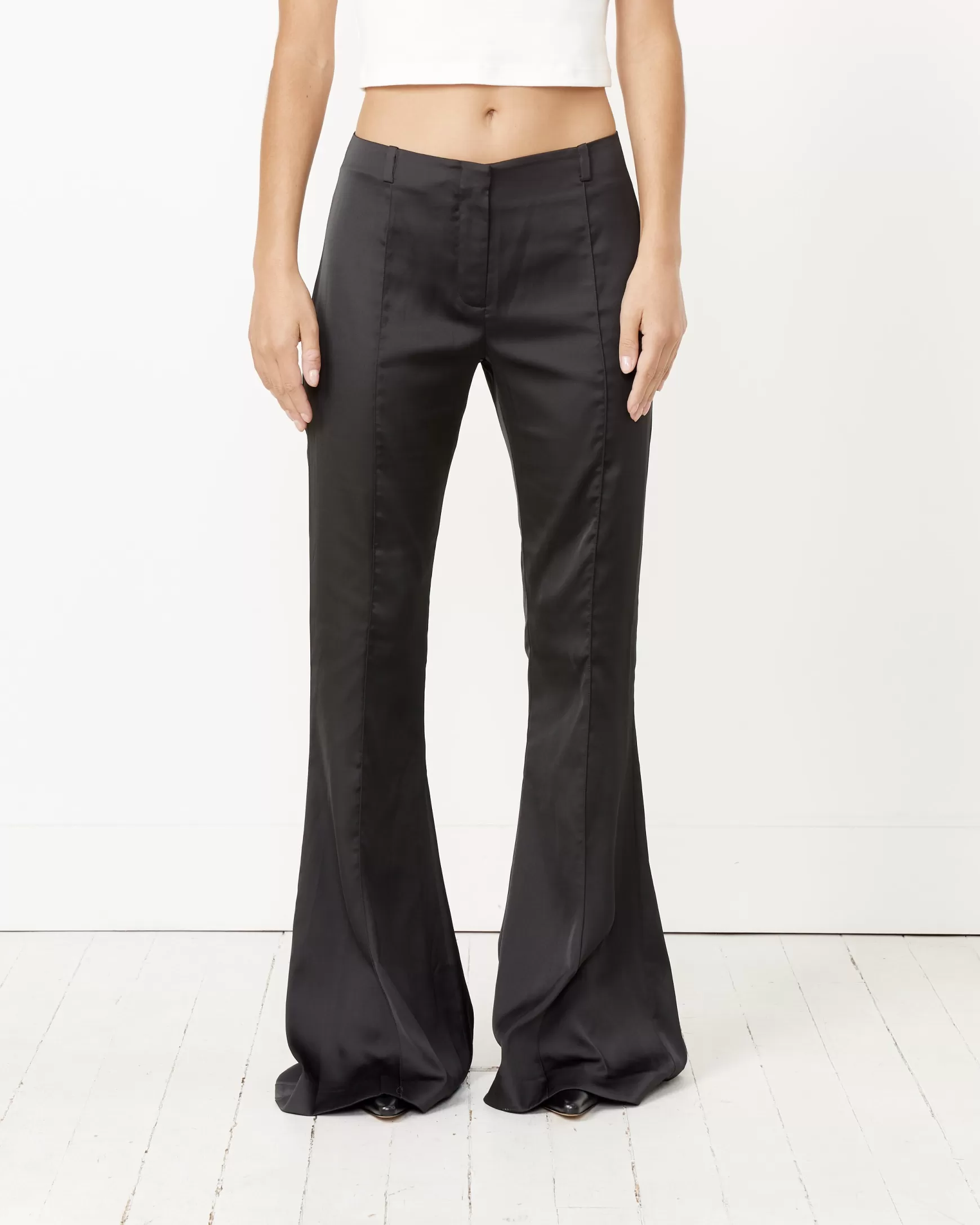 Shop Satin Trouser Woman Pants