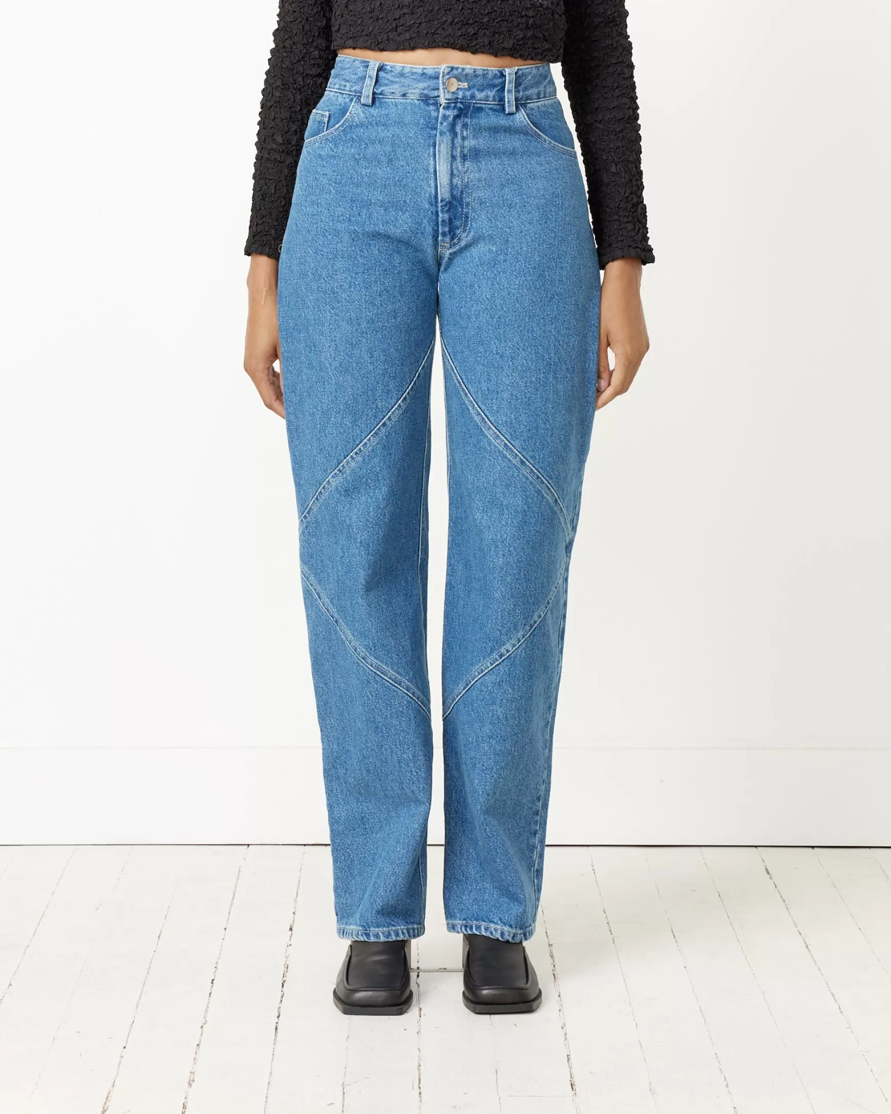 Clearance Seamed Denim Pant Woman Jeans