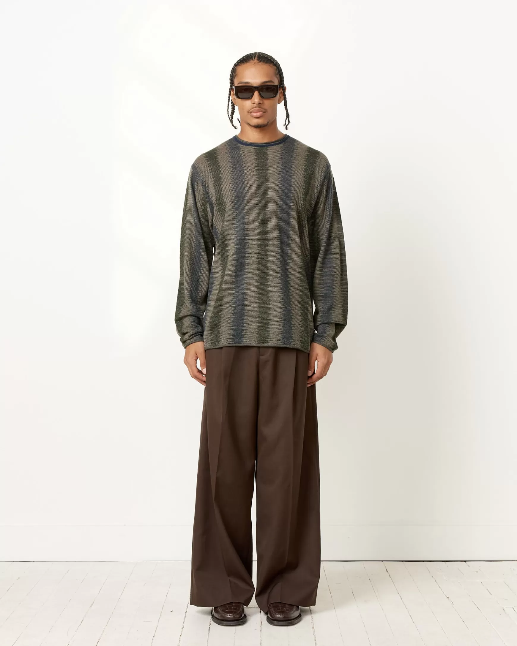 Best Shadow Stripe Sweater Man Knitwear