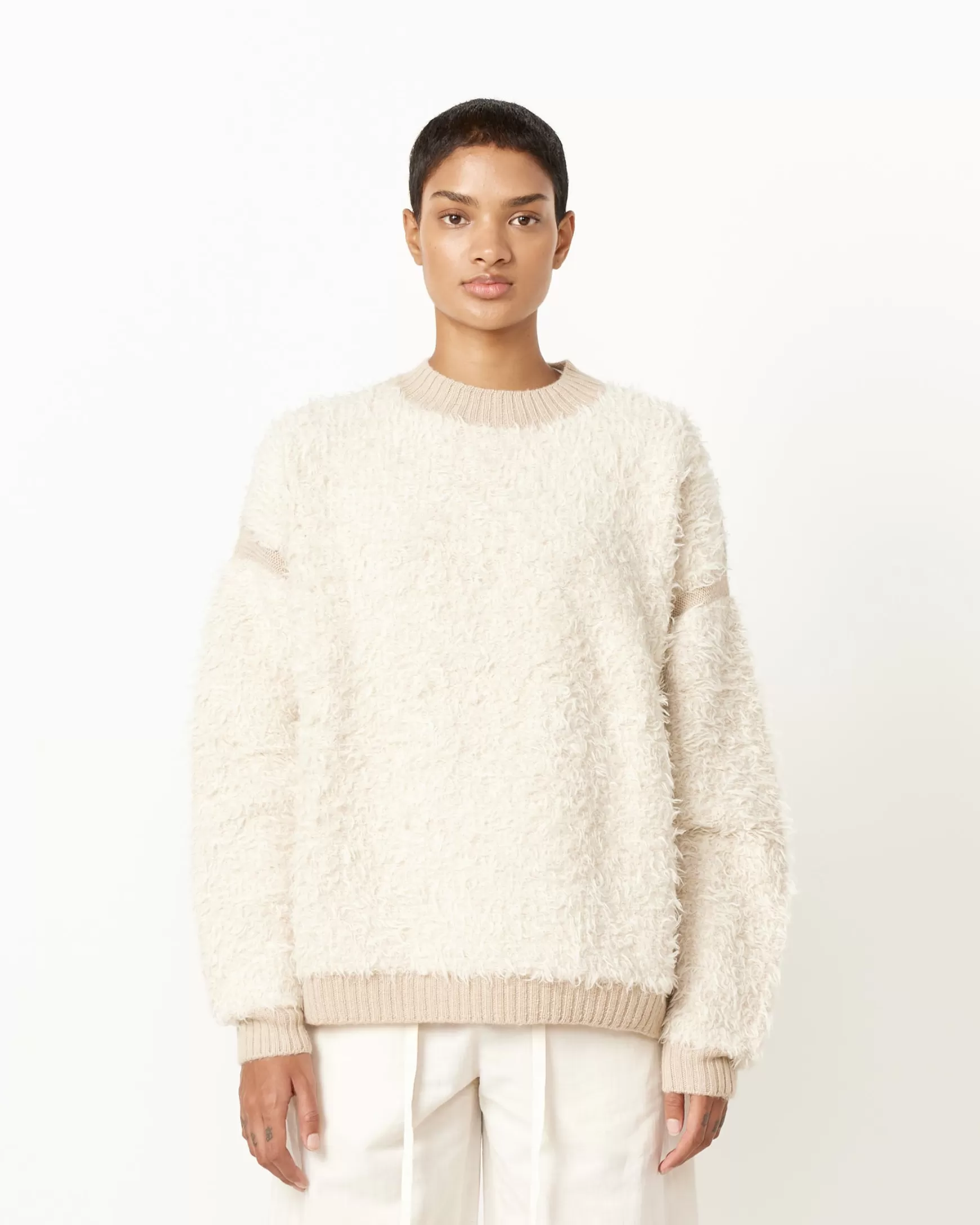 Cheap Sherpa Crewneck Woman Knitwear