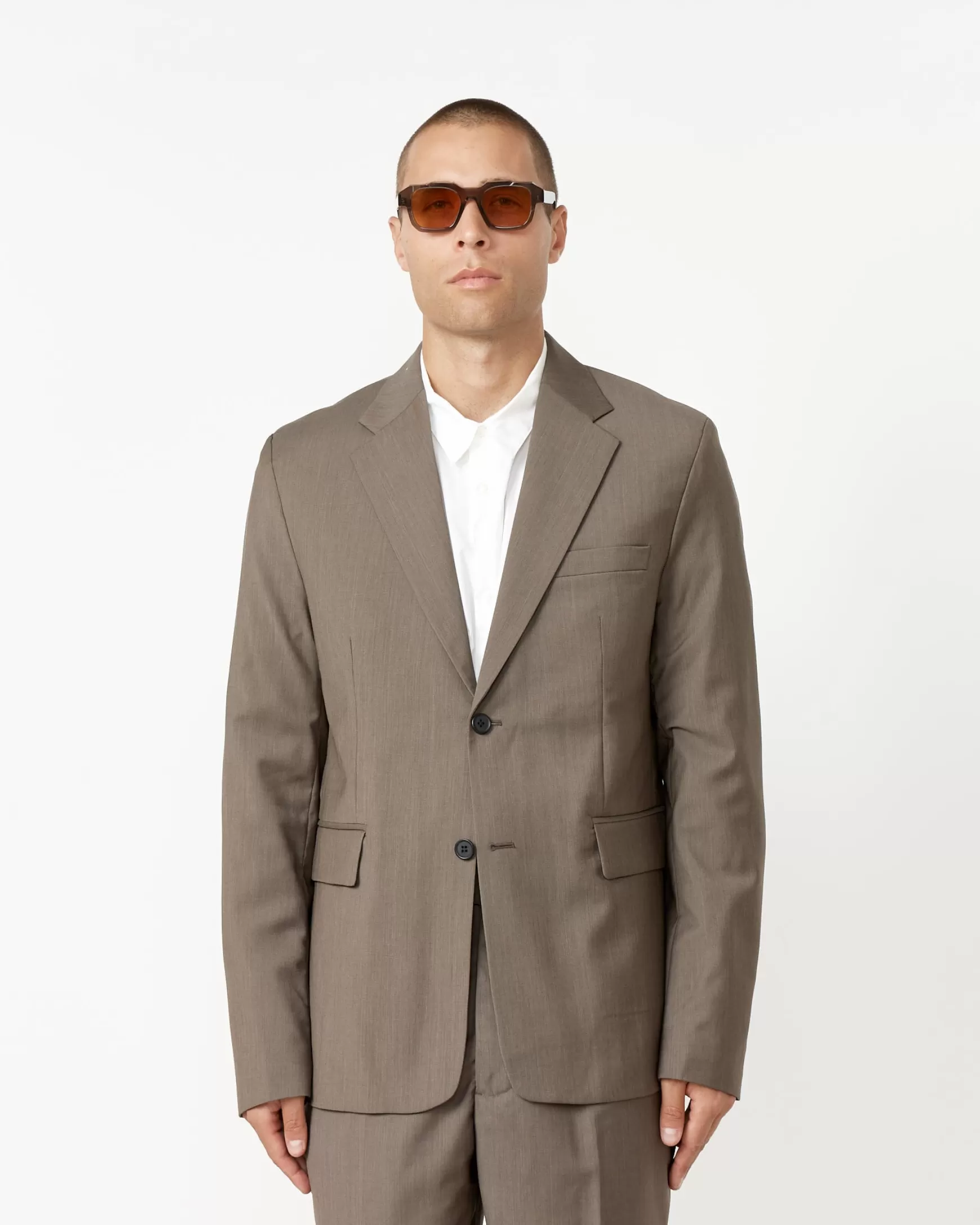 Cheap Tropical Wool Single Breasted Blazer Man Outerwear