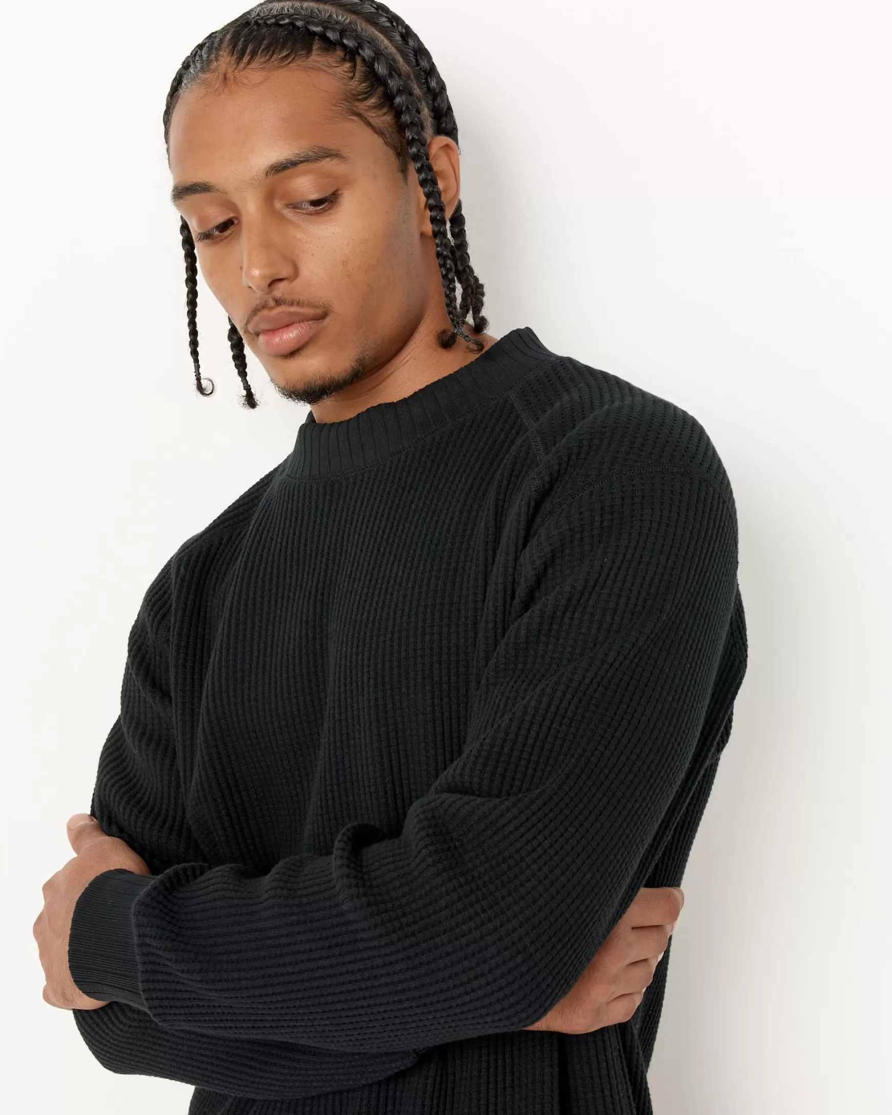 Flash Sale Waffle Midneck Man Knitwear