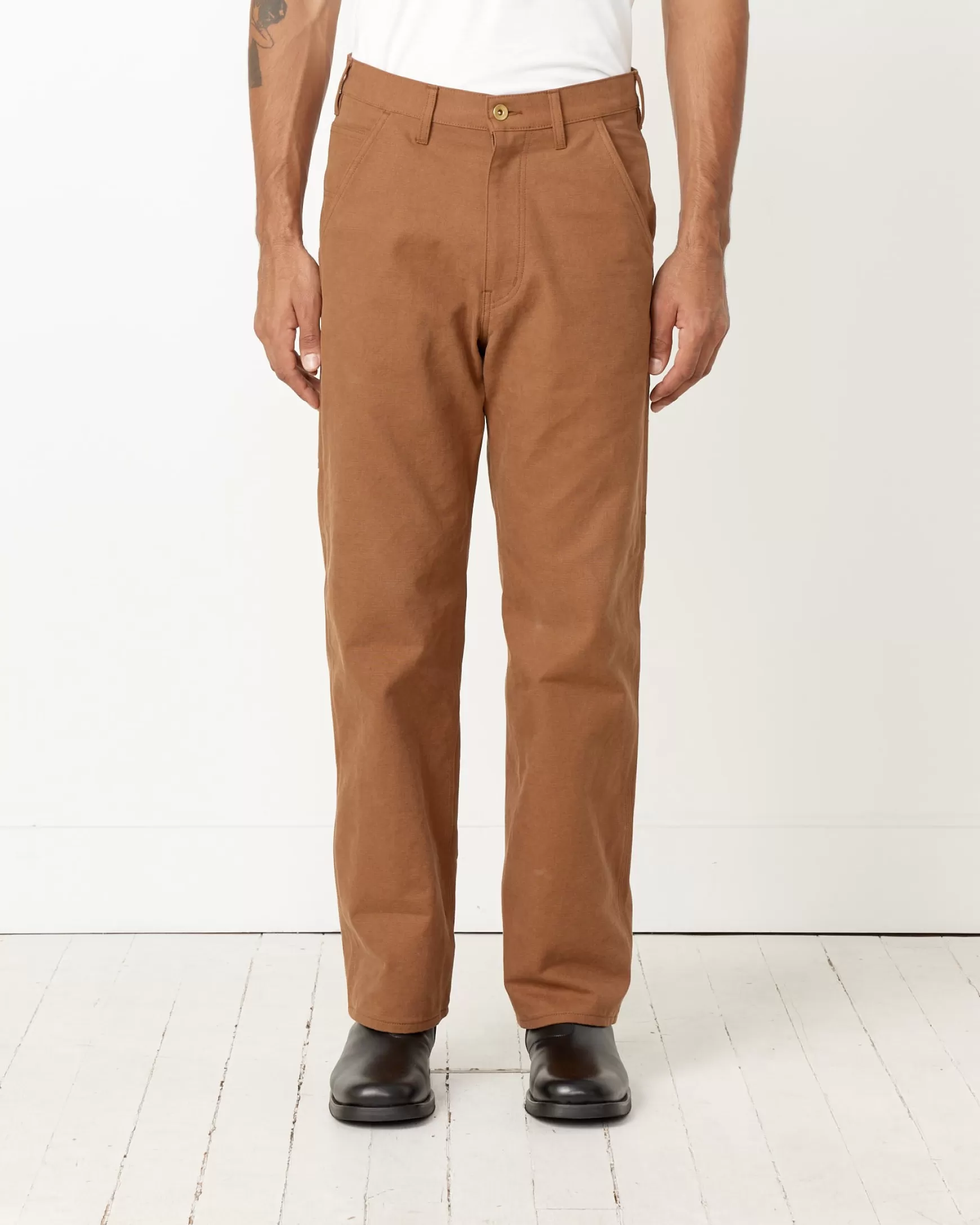 Outlet Washed Heavy Canvas Pant Man Pants