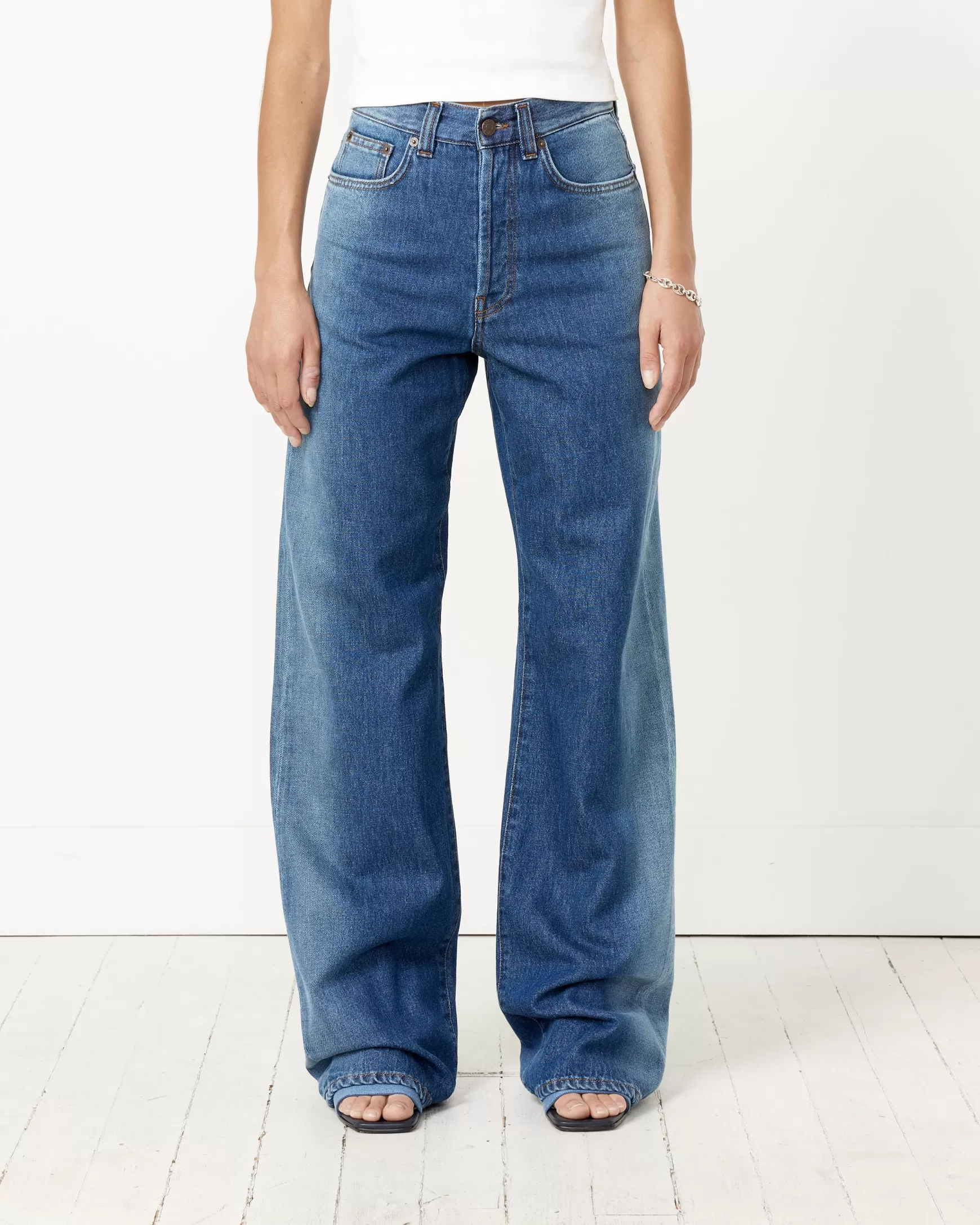 Sale Wide-Leg Denim Pant Woman Jeans