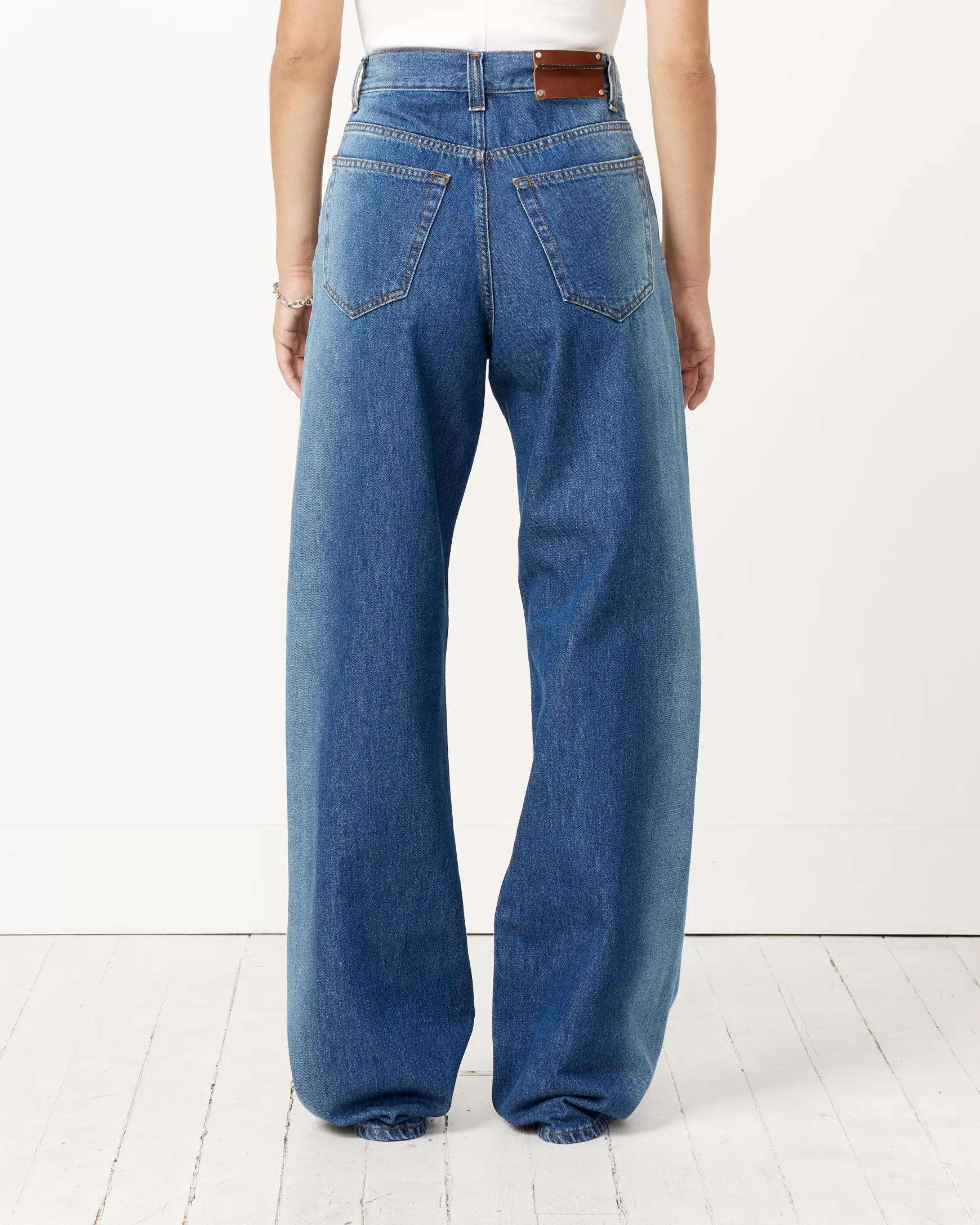 Sale Wide-Leg Denim Pant Woman Jeans