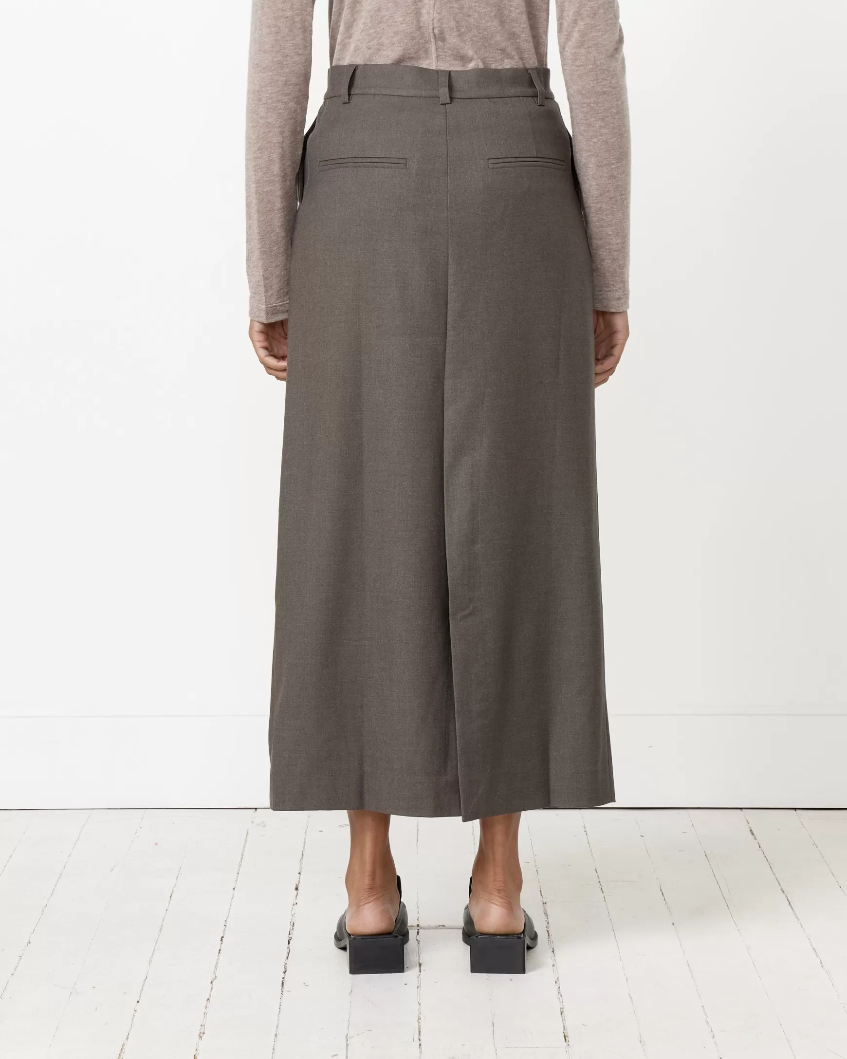 Online Wool Blend Midi Skirt Woman Skirts