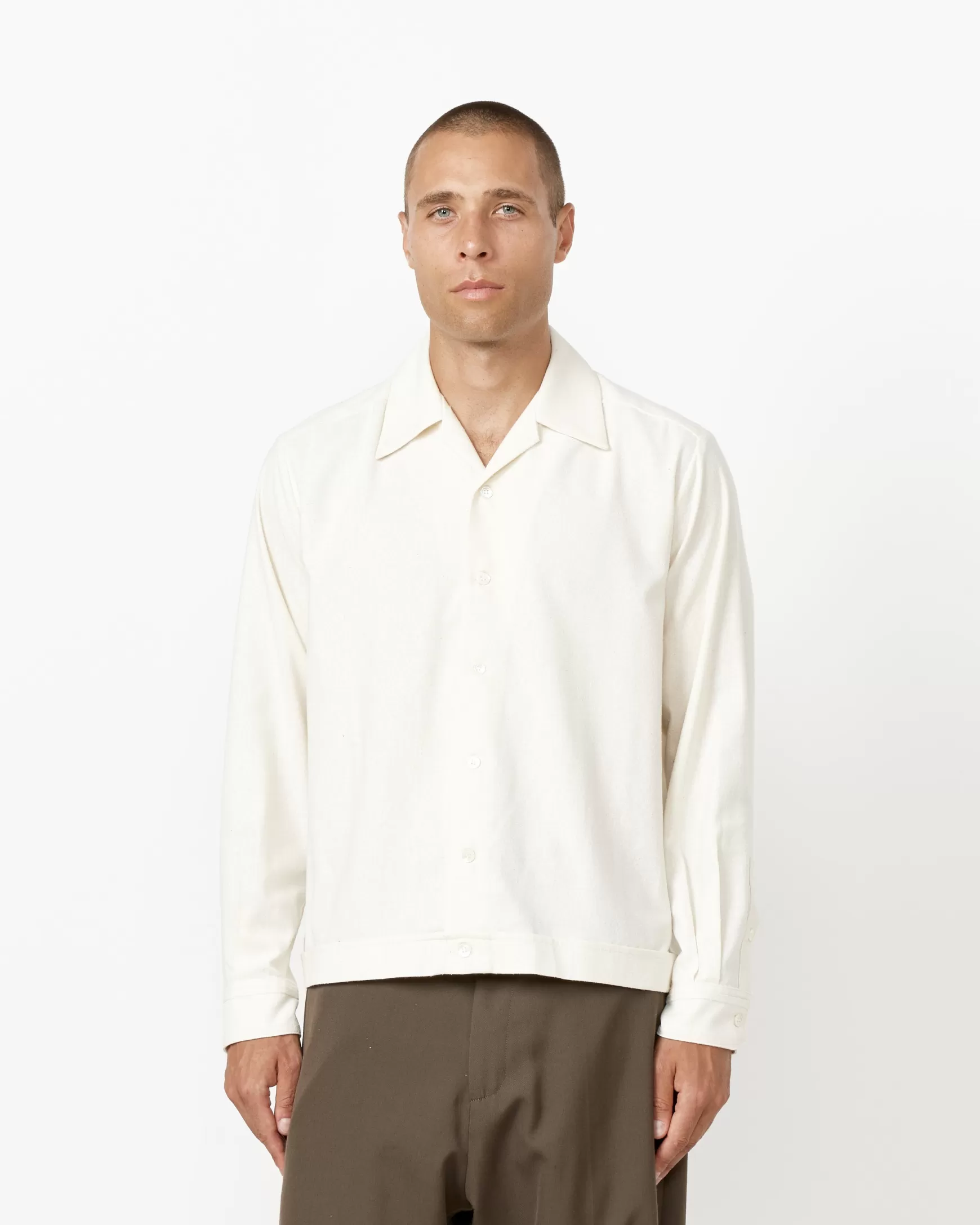 New Zach Shirt In Silk Natural Man Shirts