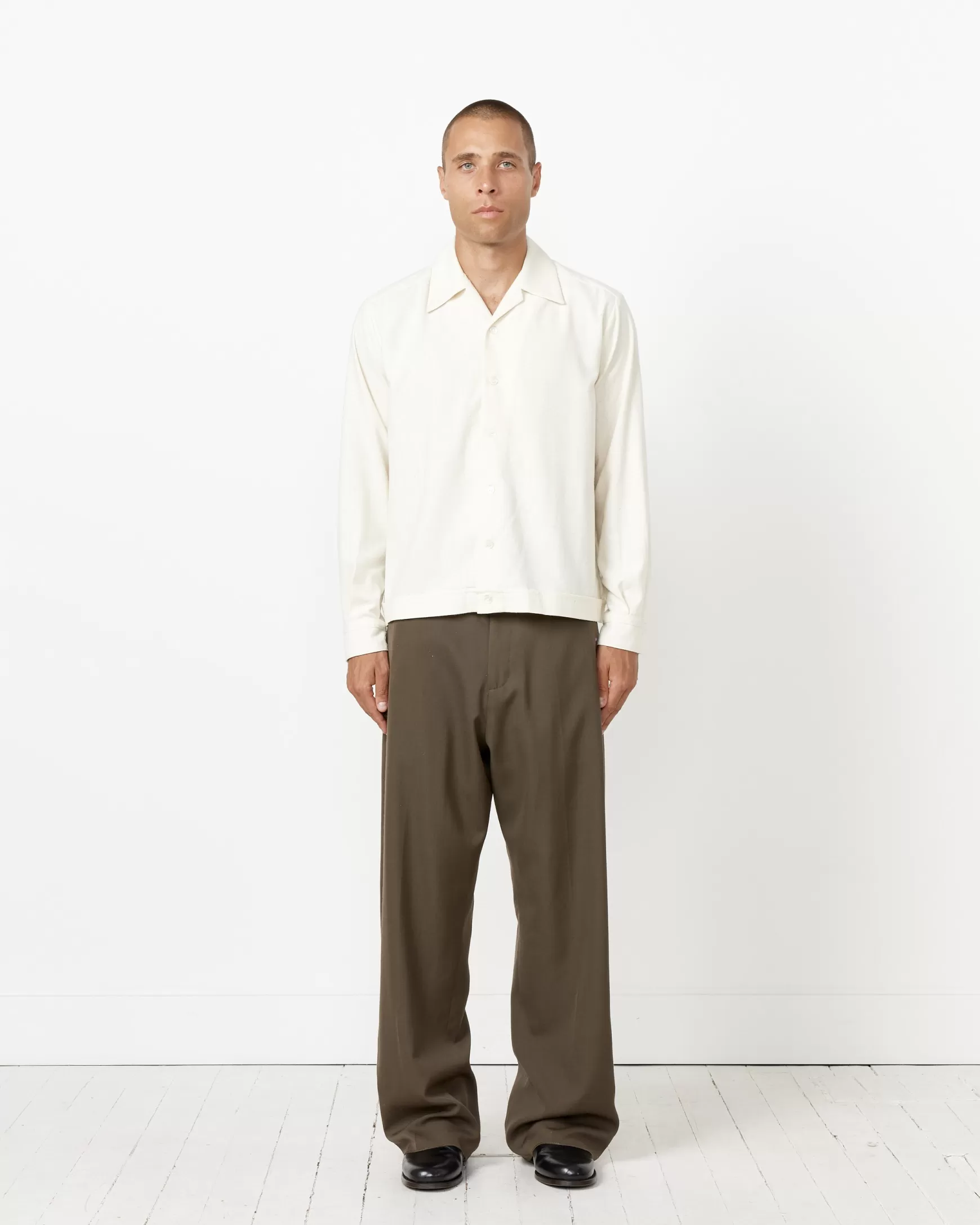 New Zach Shirt In Silk Natural Man Shirts