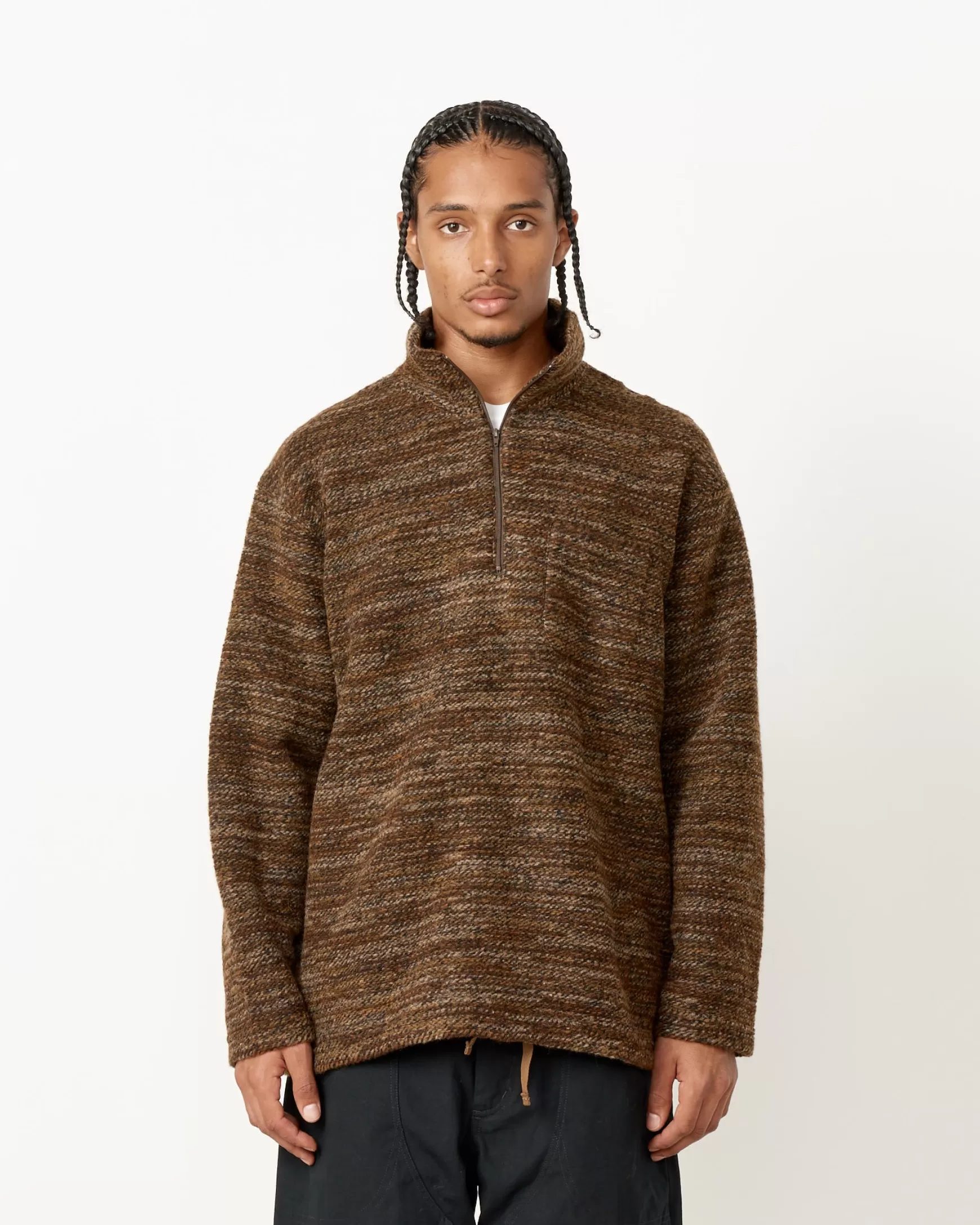 Store Zip Mock Knit Neck Man Knitwear