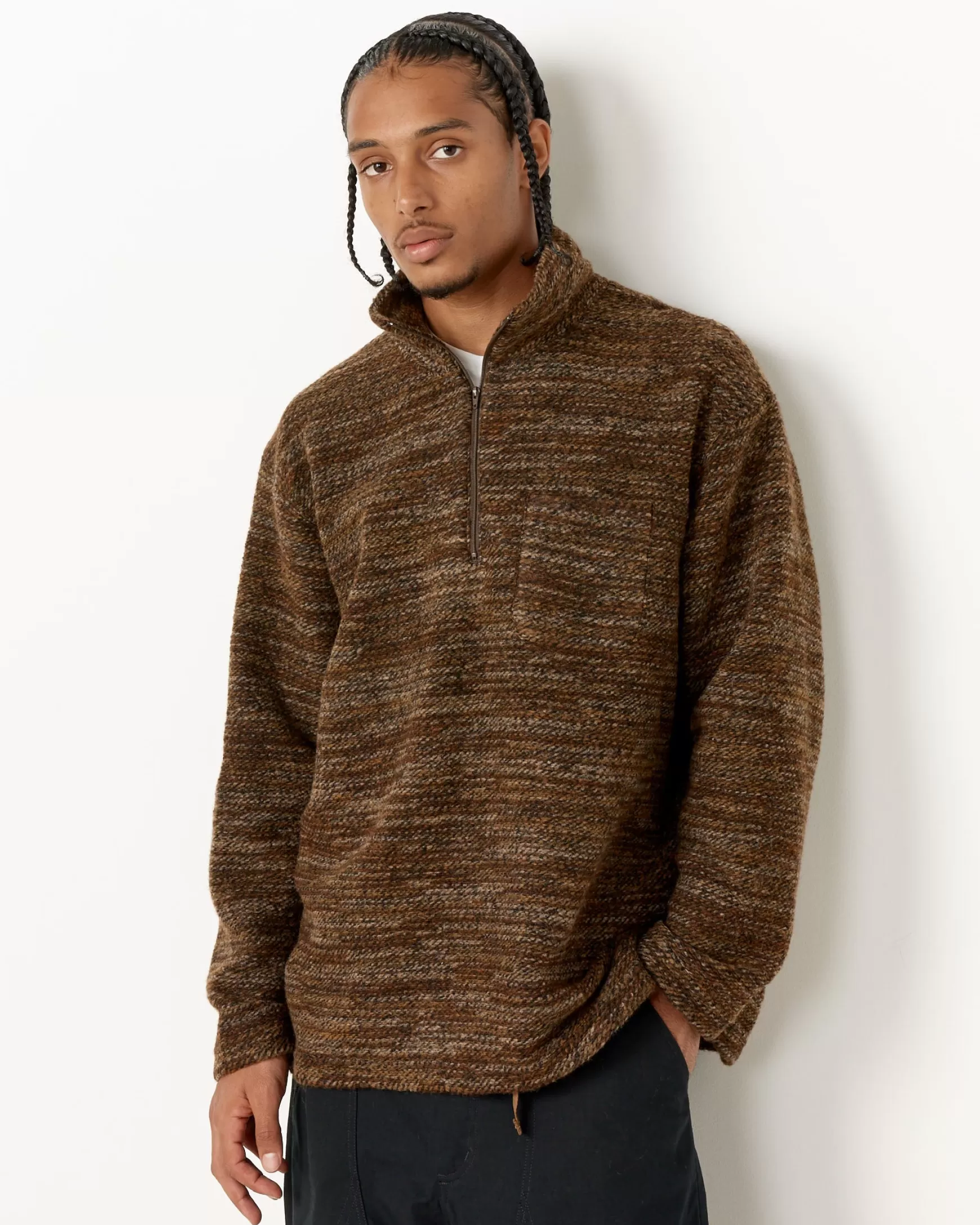 Store Zip Mock Knit Neck Man Knitwear